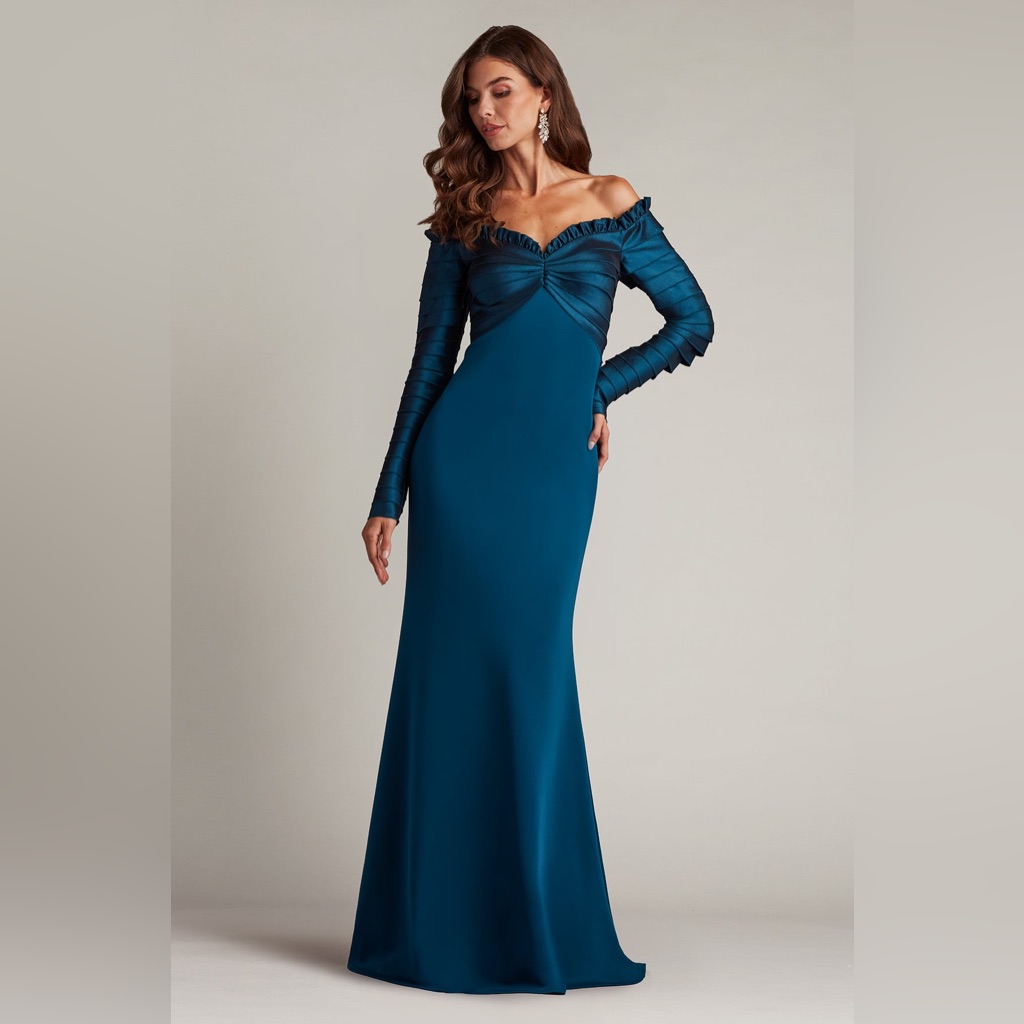 Tadashi Shoji - Neena Taffeta Banded Gown